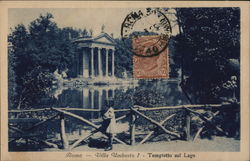 Villa Umberto I - Templetto sul lago Postcard