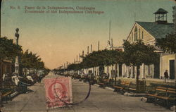 Paseo de la Independencia Postcard