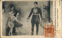 The Primeminister and Warminister of Persia Iran Middle East Postcard Postcard