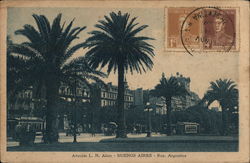 Avenida L. N. Alem Postcard