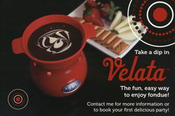 Velata Fondue Pot Modern (1970's to Present) Postcard Postcard Postcard