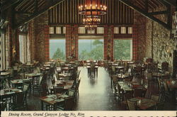 Dining Room, Grand Canyon Lodge No. Rim Grand Canyon National Park Postcard Postcard Postcard