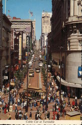 Cable Car at Turntable San Francisco, CA Postcard Postcard Postcard