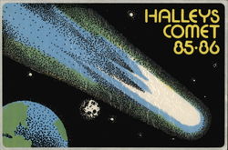 Halleys Comet, 1985-86 Postcard