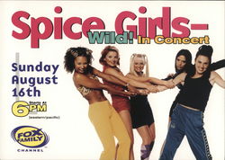 Spice Girls - Wild! In Concert Rack Cards Postcard Postcard Postcard