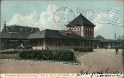 Plainfield Railroad Station Postcard