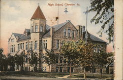 High School Cherokee, IA Postcard Postcard Postcard