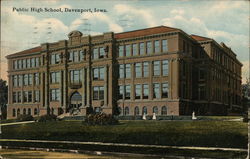 Public High School Davenport, IA Postcard Postcard Postcard