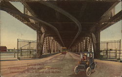 Lower Deck, Government Bridge Davenport, IA Postcard Postcard Postcard