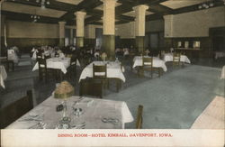 Dining Room-Hotel Kimball Postcard