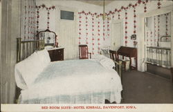 Bed Room-Hotel Kimball Postcard