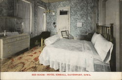 Bed Room-Hotel Kimball Postcard