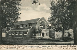 College Chapel Grinnell, IA Postcard Postcard Postcard