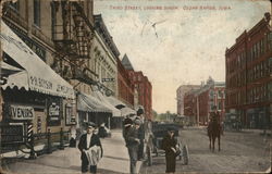 Third Street Looking South Postcard