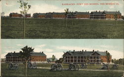 Barracks, Fort Des Moines Postcard