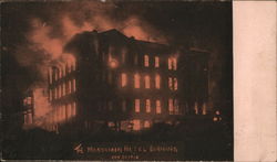 Mondamin Hotel Fire Sioux City, IA Postcard Postcard Postcard