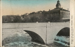 Keystone Bridge and Court House Elkader, IA Postcard Postcard Postcard