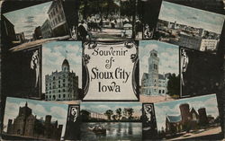 Souvenir of Sioux City Iowa Postcard Postcard Postcard