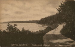 British Landing Mackinac Island, MI Postcard Postcard Postcard