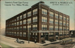 Spietz & Worch Co., America's Finest Cigar Facvtory Detroit, MI Postcard Postcard Postcard