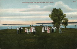 Virginia Park, Macatawa Bay Postcard