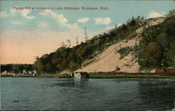 Pigeon Hill at entrance to Lake Michigan Postcard