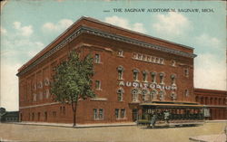 The Saginaw Auditorium Michigan Postcard Postcard Postcard