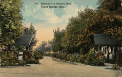 Entrance to Orchard Hill Postcard