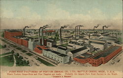 Pure Food Factories of Postum Cereal Co., Ltd. Battle Creek, MI Postcard Postcard Postcard