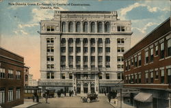 Construction of New Omaha Grain Exchange Postcard