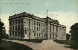 Omaha High School Postcard