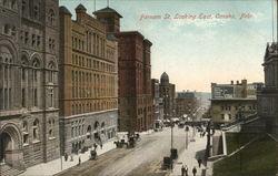 Farnam Street Looking East Omaha, NE Postcard Postcard Postcard