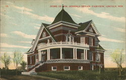 Fairview, Home of William Jennings Bryan Lincoln, NE Postcard Postcard Postcard