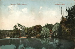 Lagoon, Hanscom Park Omaha, NE Postcard Postcard Postcard