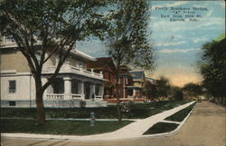 Pretty Residence Section, "A" Street East from 19th St. Postcard