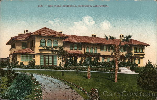 The Jacks Residence Monterey, CA Postcard