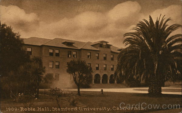 Roble Hall, Stanford University California Postcard