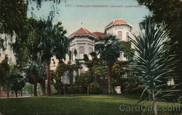 Schilling Residence Oakland, CA Postcard