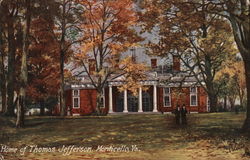 Home of Thomas Jefferson Monticello, VA Postcard Postcard Postcard