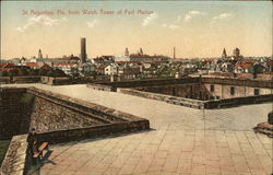 View from Watch Tower of Fort Marion Postcard