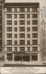 The Stratford Hotel San Francisco, CA Postcard Postcard Postcard