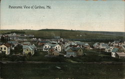 Panoramic View of Caribou, ME Maine Postcard Postcard Postcard