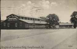 Knights of Columbus Bldg. Camp Fremont Postcard