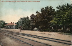 Southern Pacific Depot and Park Postcard