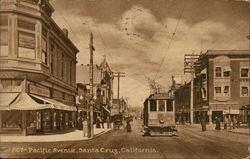 Pacific Avenue Santa Cruz, CA Postcard Postcard Postcard