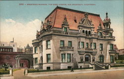 Spreckels Mansion, Van Ness Avenue San Francisco, CA Postcard Postcard Postcard