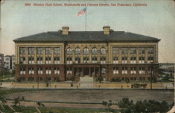 Mission High School, Eighteenth and Dolores Streets Postcard