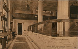 Lobby, First National Bank Building Postcard