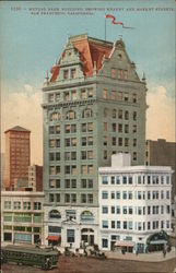 Mutual Bank Building, Showing Kearny and Market Streets Postcard