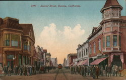 Second Street Eureka, CA Postcard Postcard Postcard